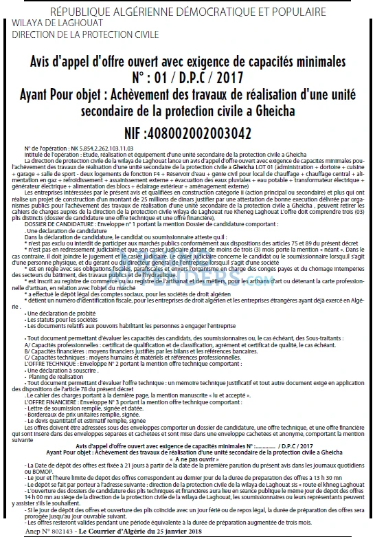 Le Courrier d'Algerie