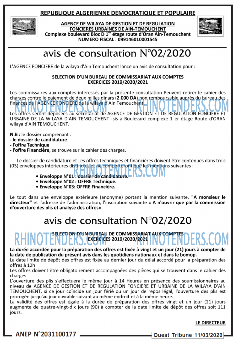 ouest TRIBUNE
