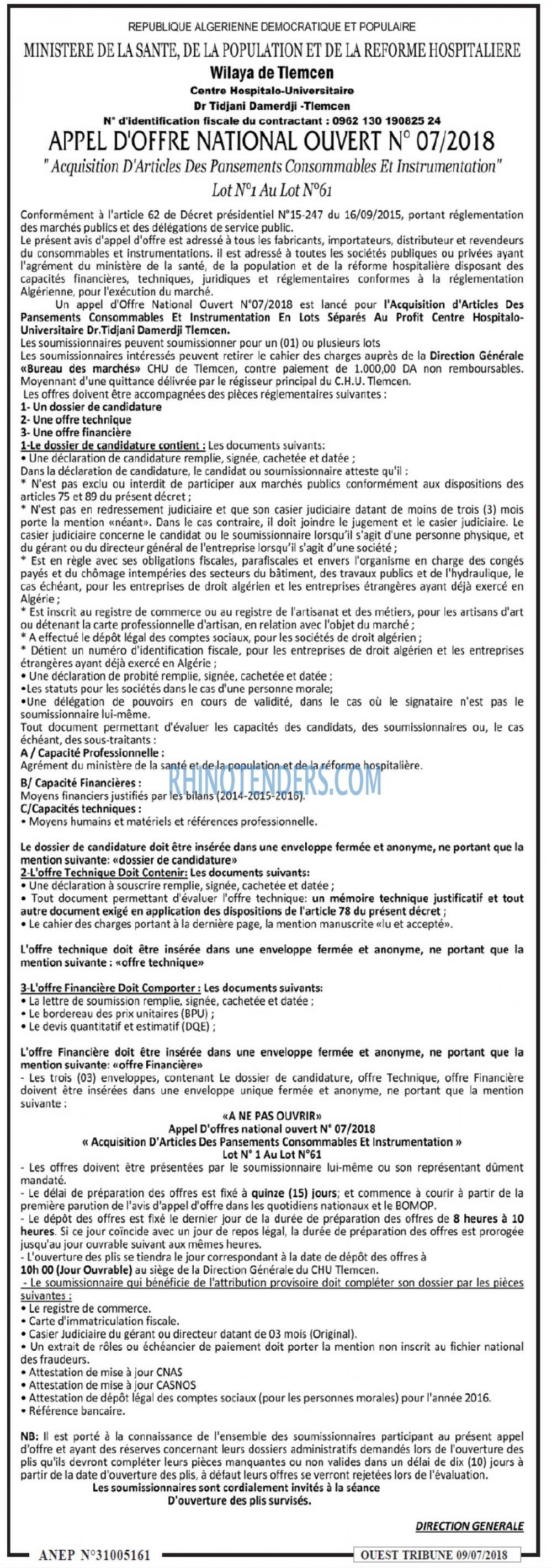 ouest TRIBUNE