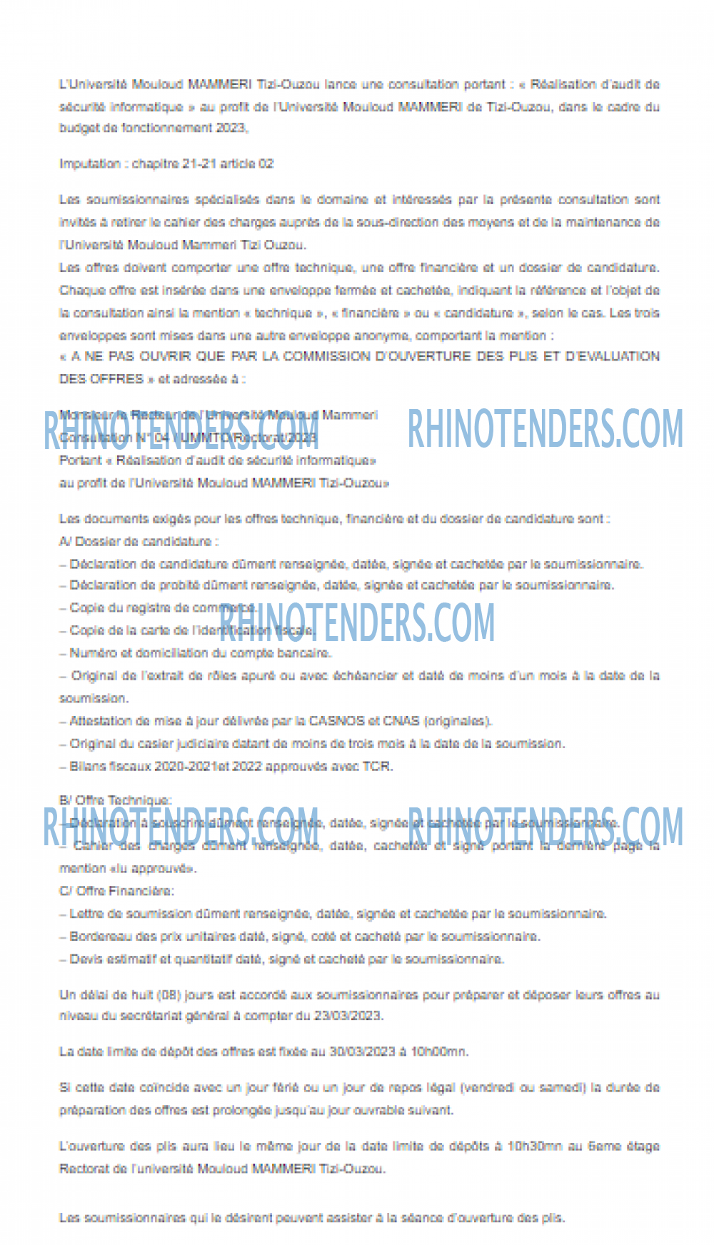 Rhinotenders