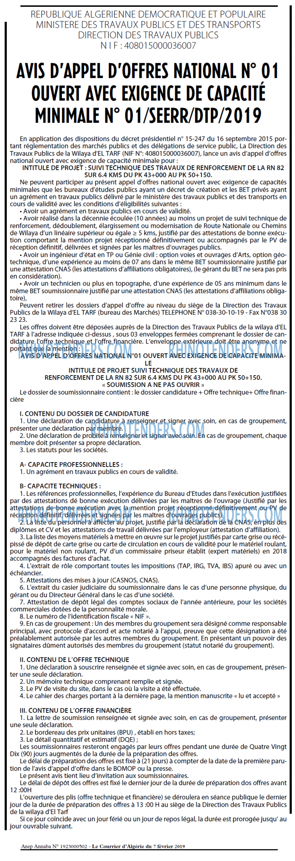 Le Courrier d'Algerie