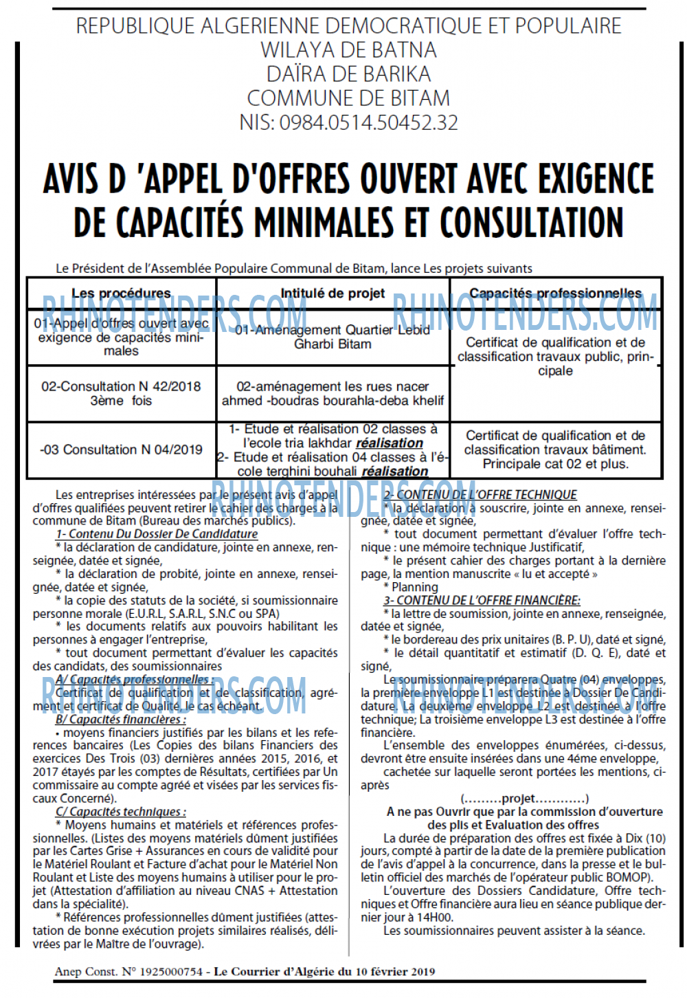 Le Courrier d'Algerie