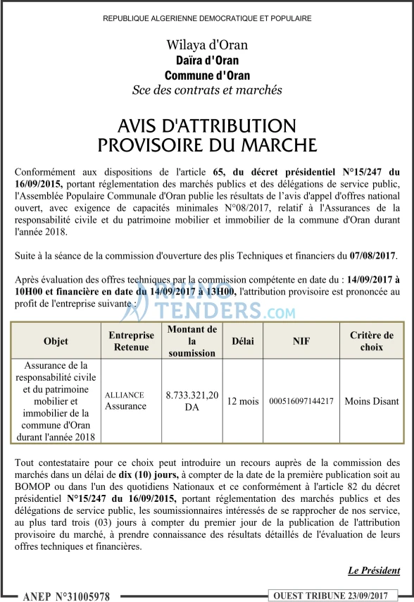 ouest TRIBUNE