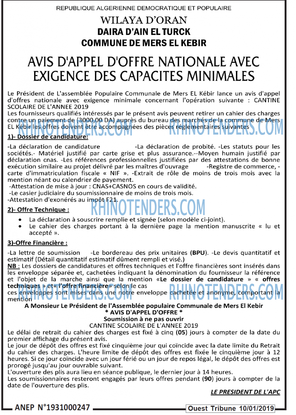ouest TRIBUNE
