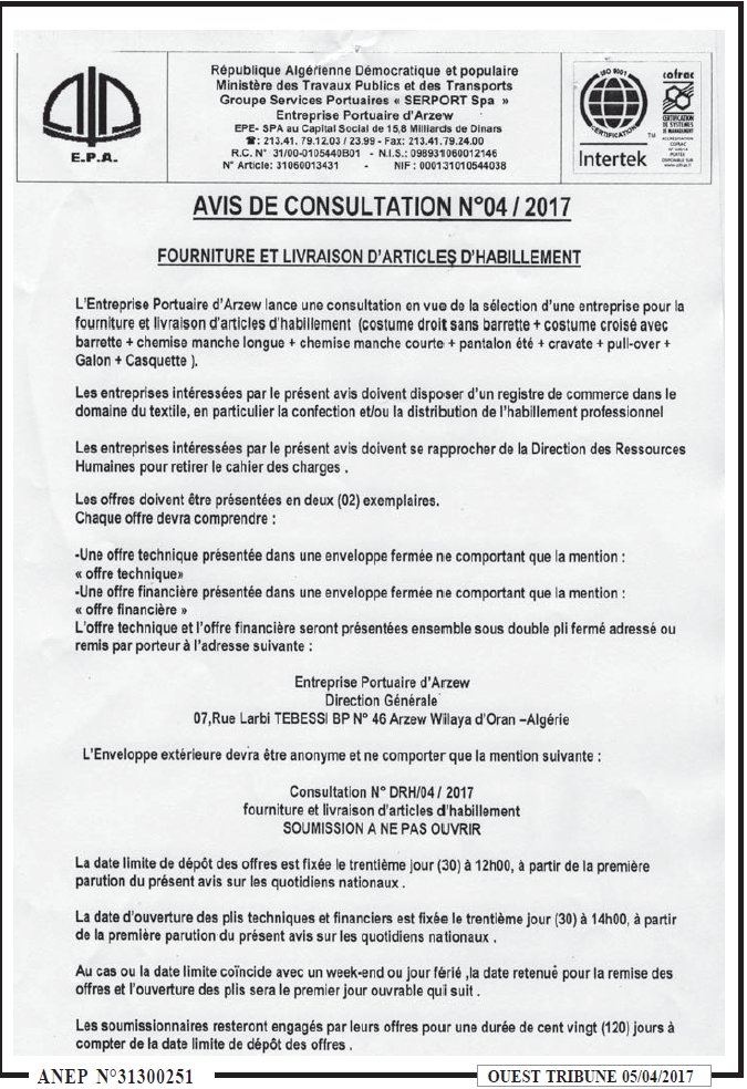ouest TRIBUNE