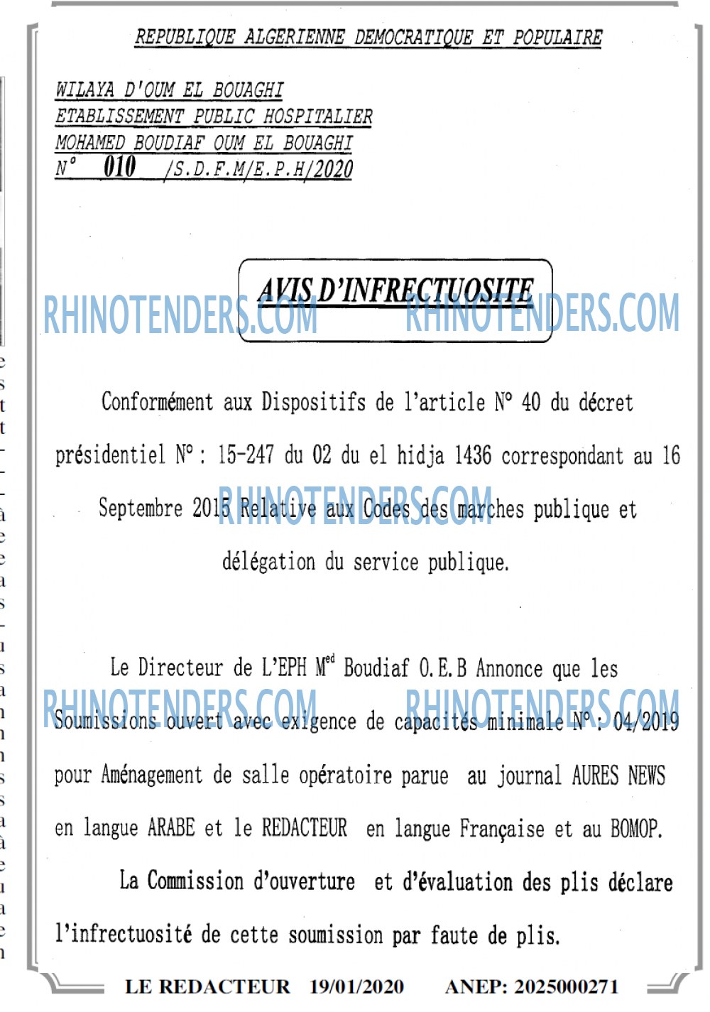 LE REDACTEUR