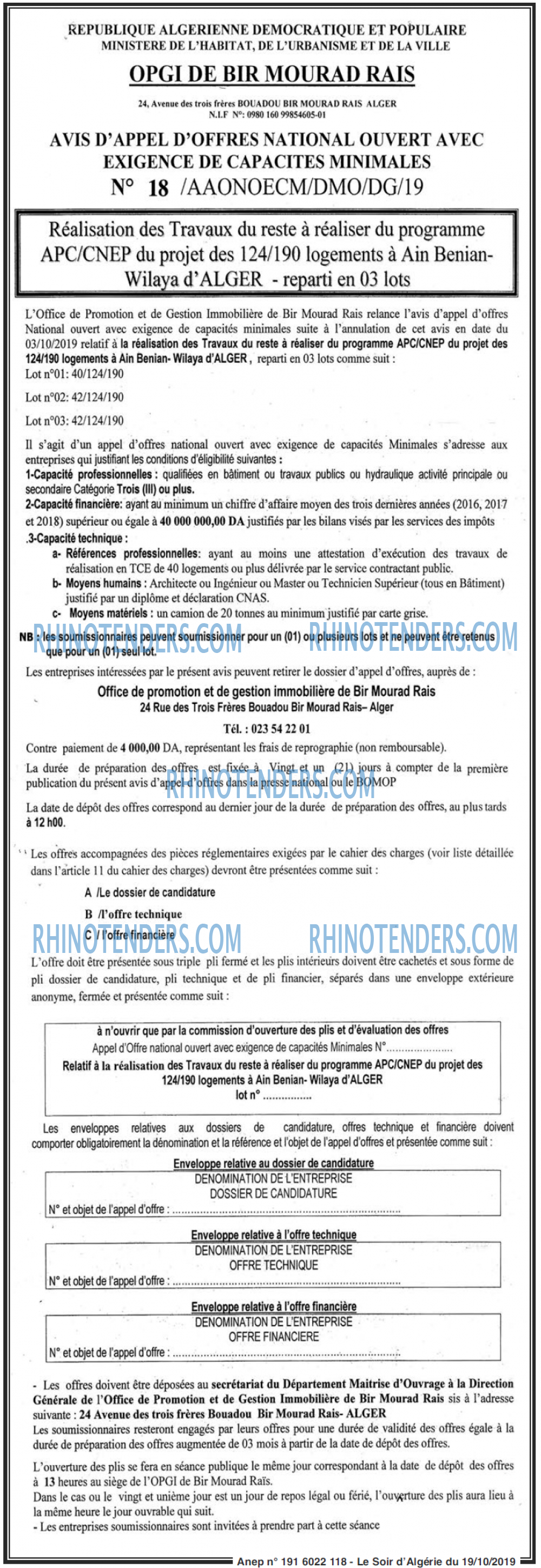 LE SOIR D'ALGERIE