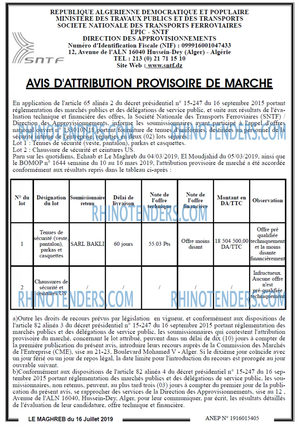 LE MAGHREB