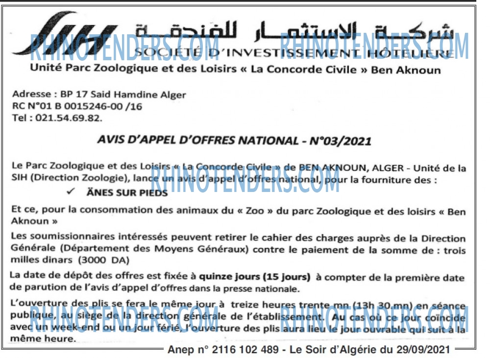 LE SOIR D'ALGERIE