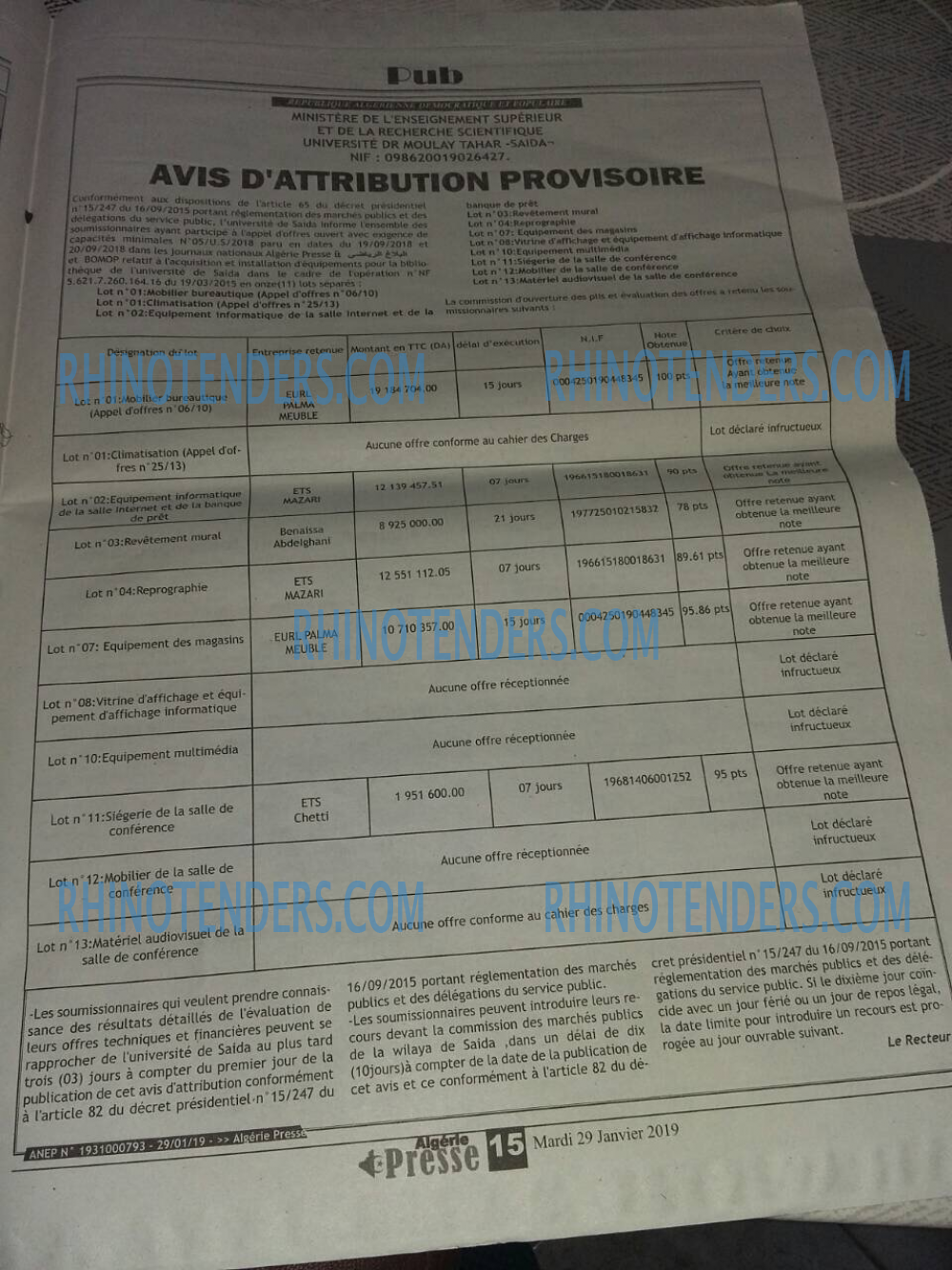 ALGERIE PRESSE