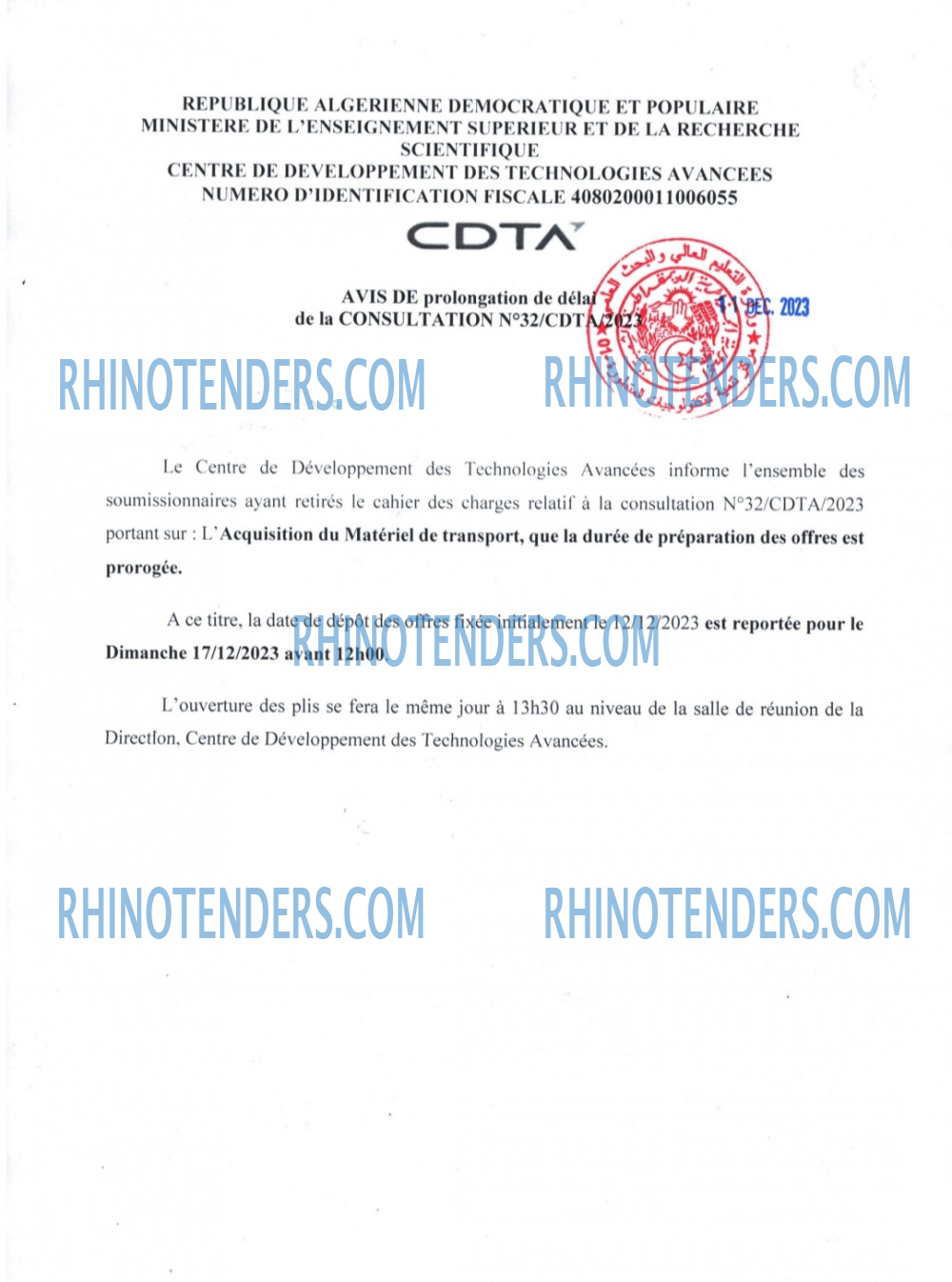 Rhinotenders