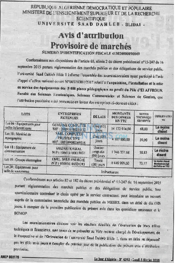 Le Jour d'Algérie
