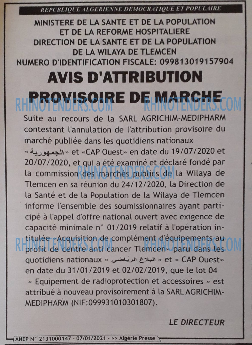 ALGERIE PRESSE