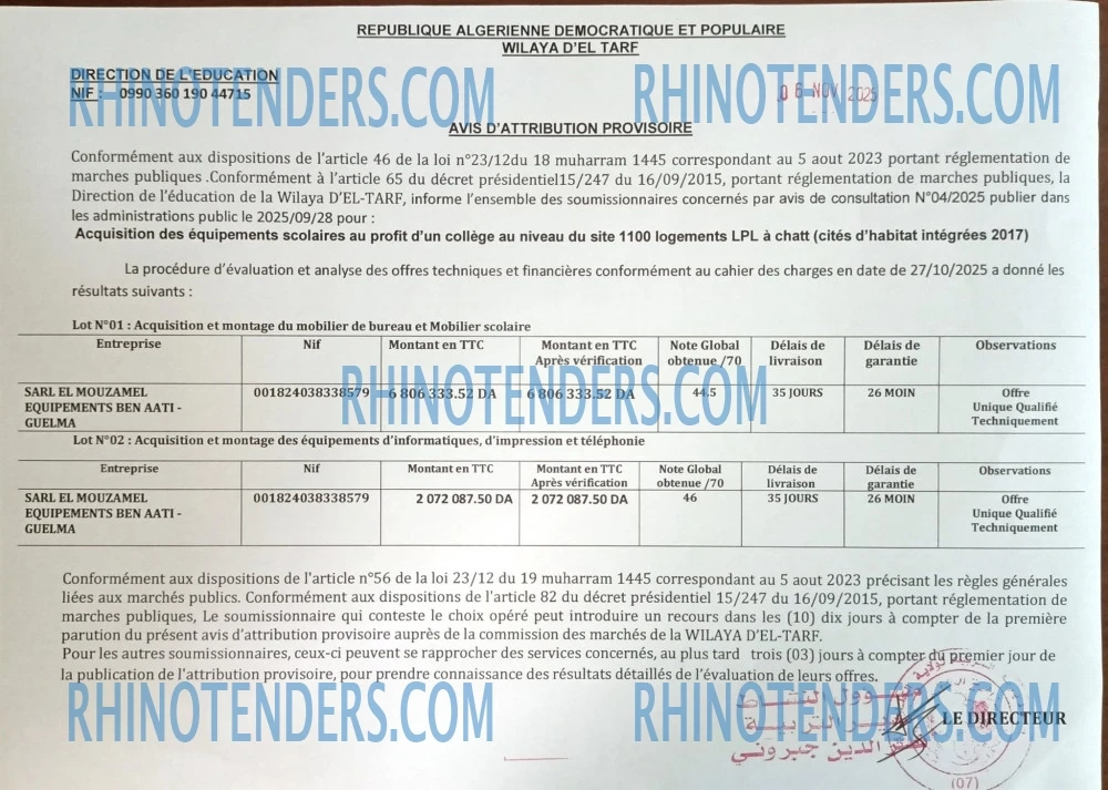 Rhinotenders