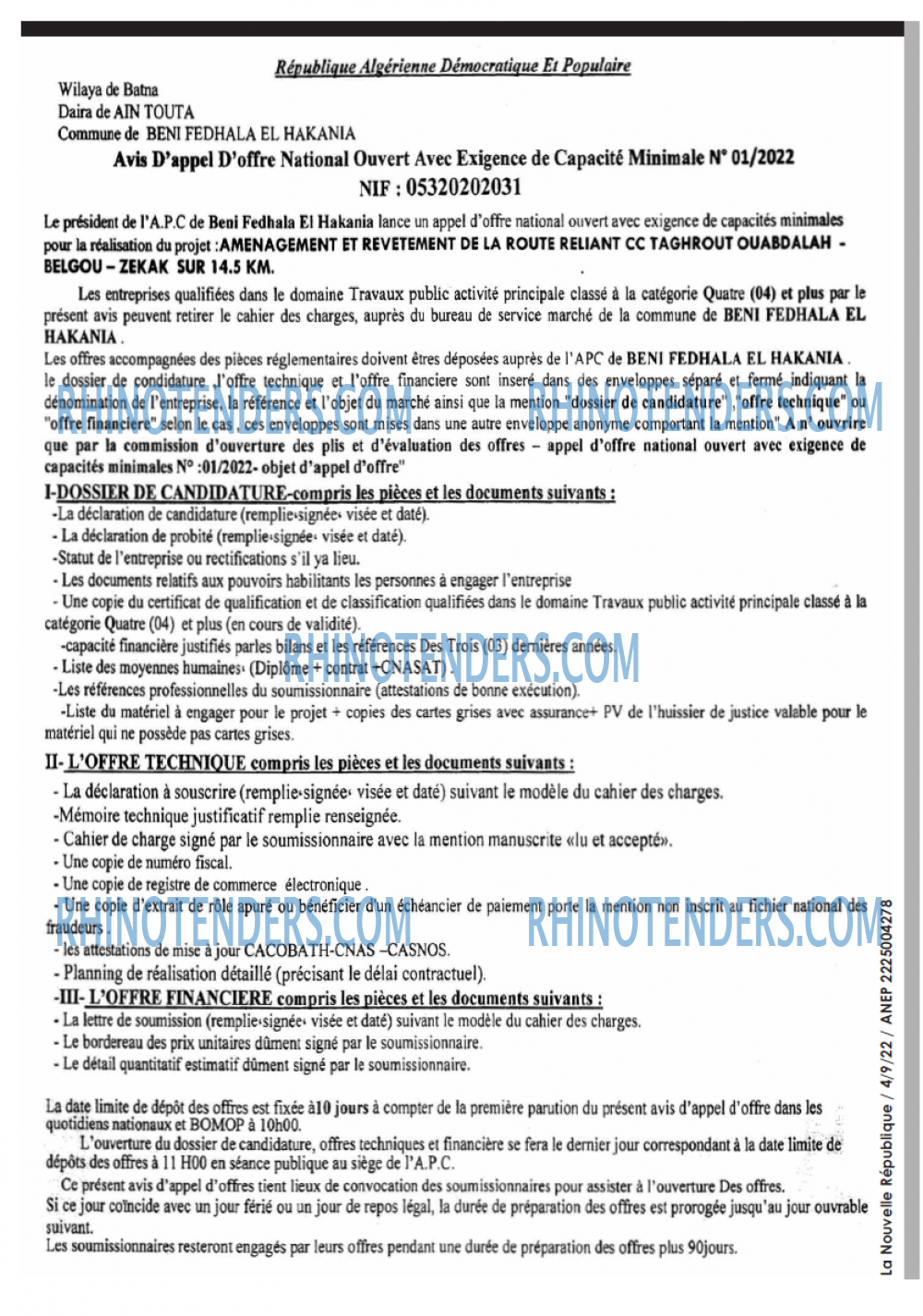 NOUVELLE REPUBLIQUE