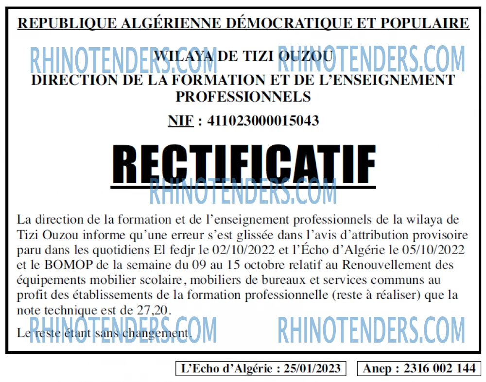 L'ECHO D'ALGERIE
