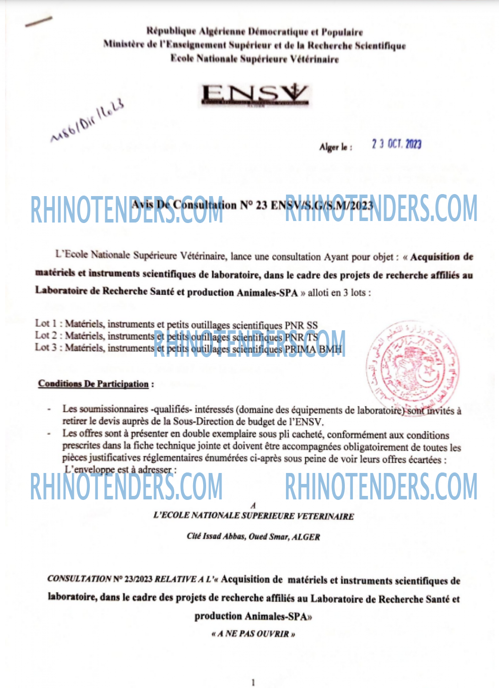 Rhinotenders