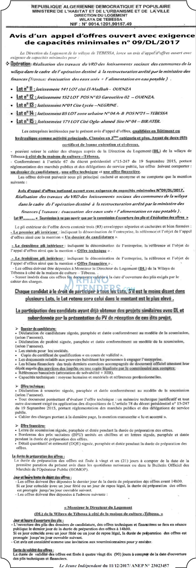 Le jeune indépendant