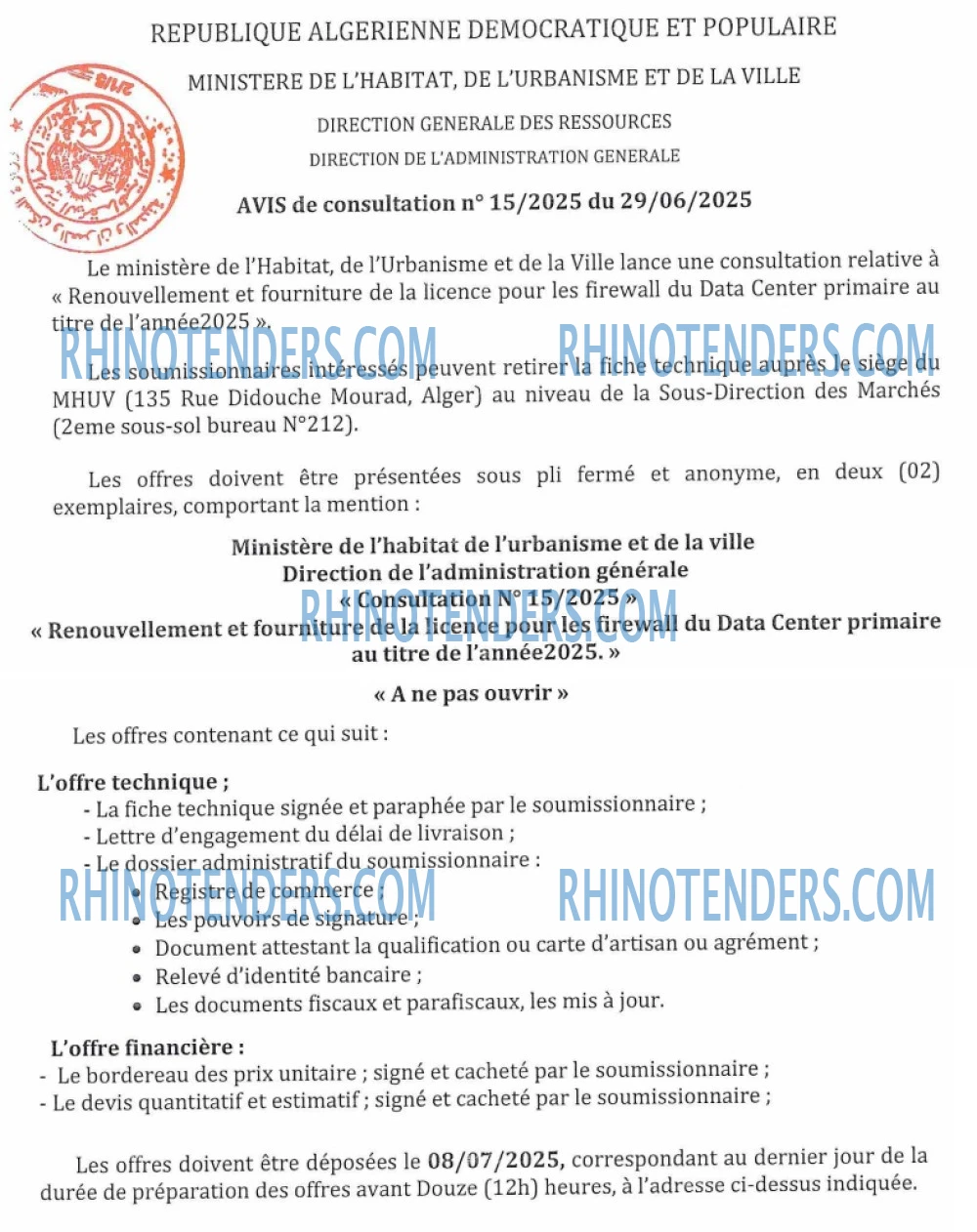 Rhinotenders