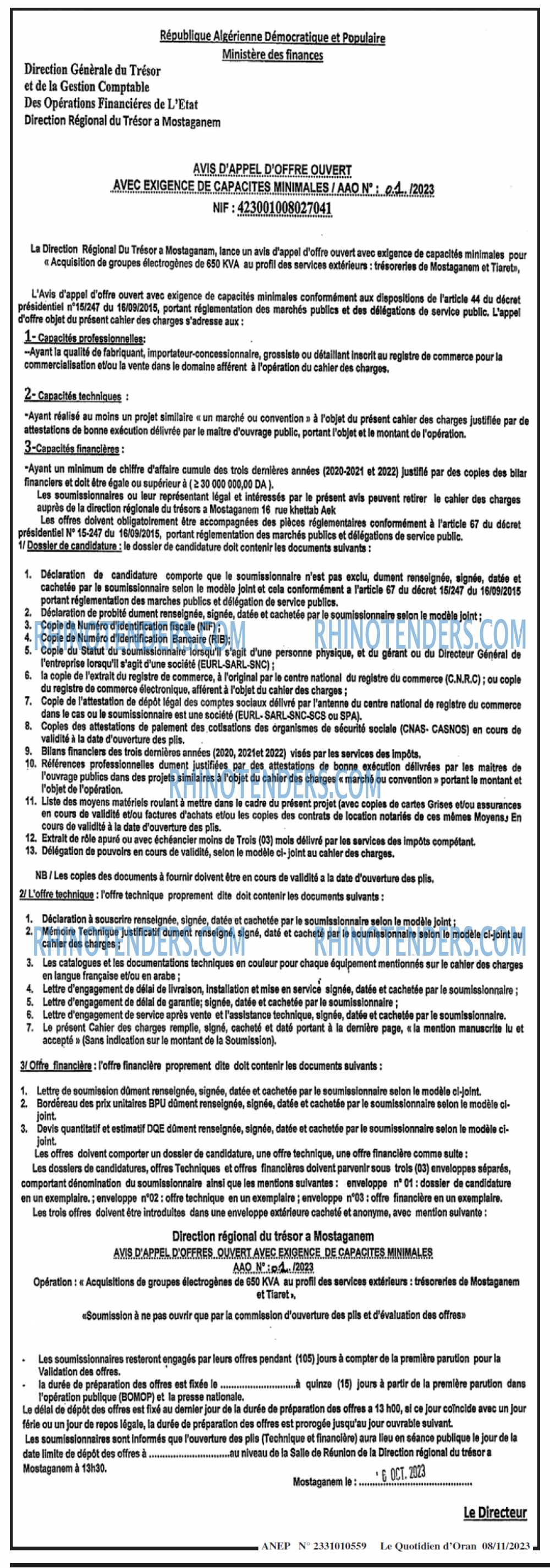 Le Quotidien d'Oran