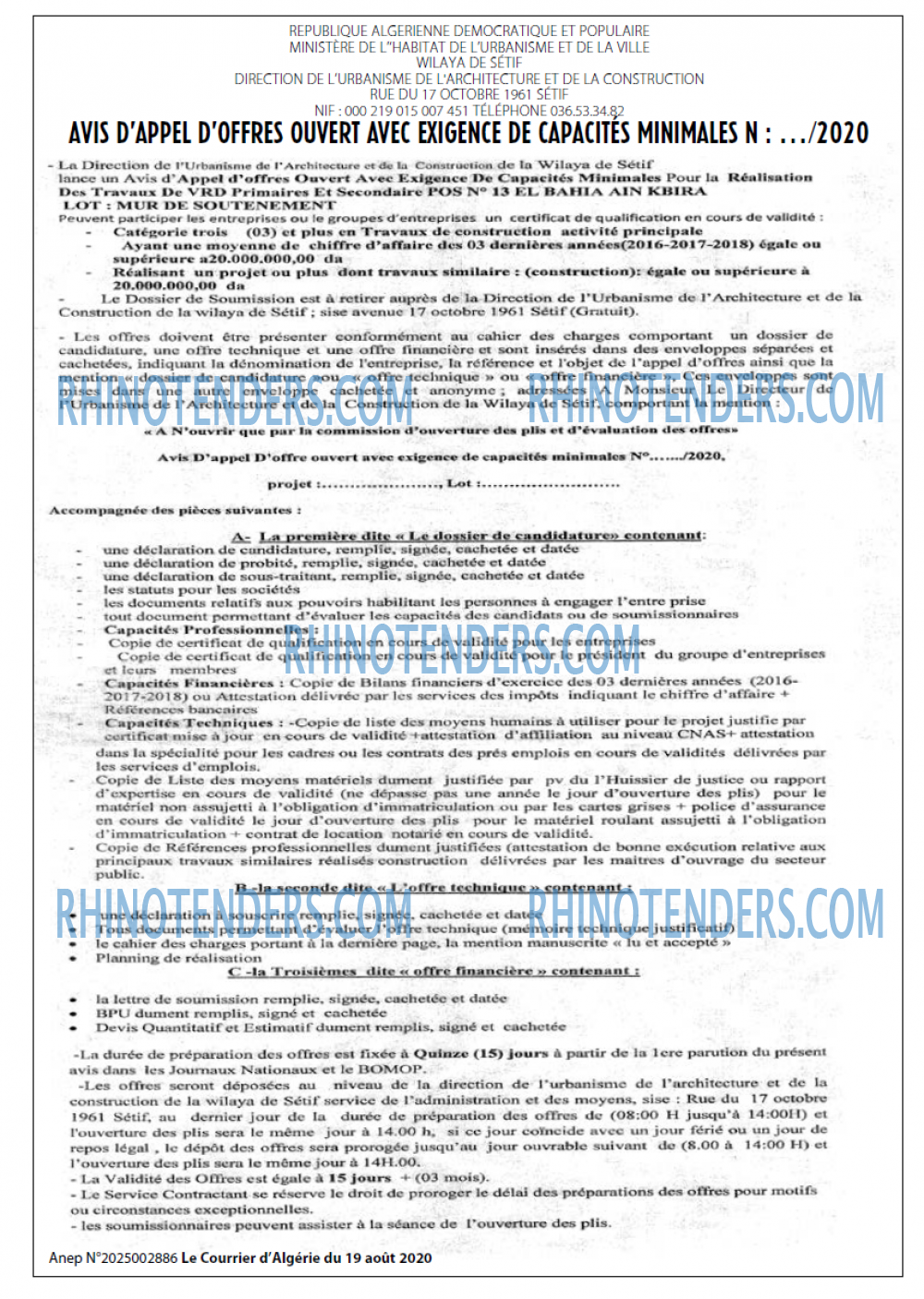Le Courrier d'Algerie