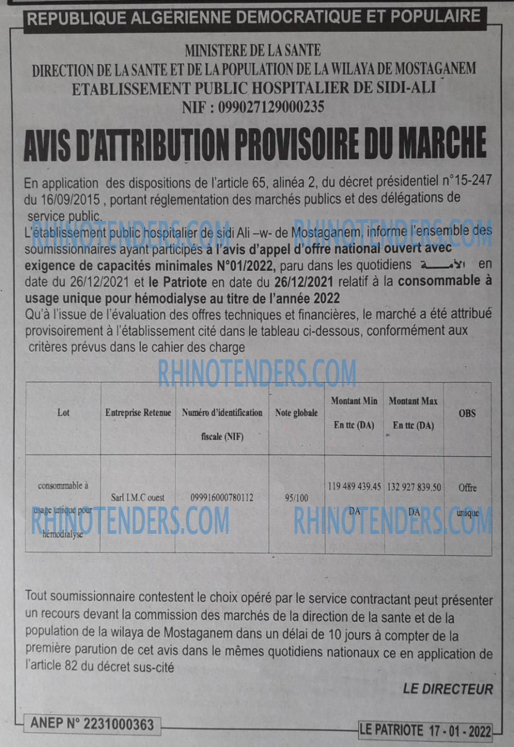 LE PATRIOTE