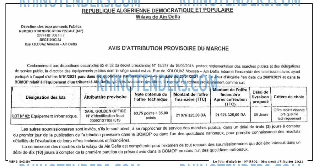 Le Jour d'Algérie