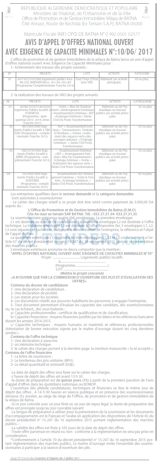 Le Courrier d'Algerie