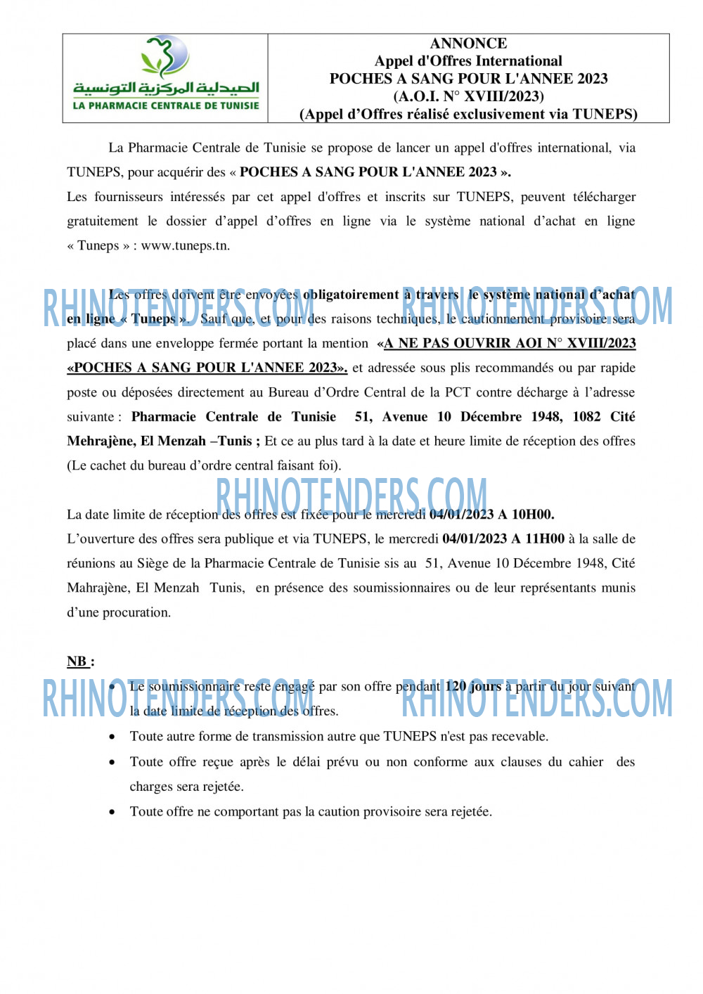 Rhinotenders