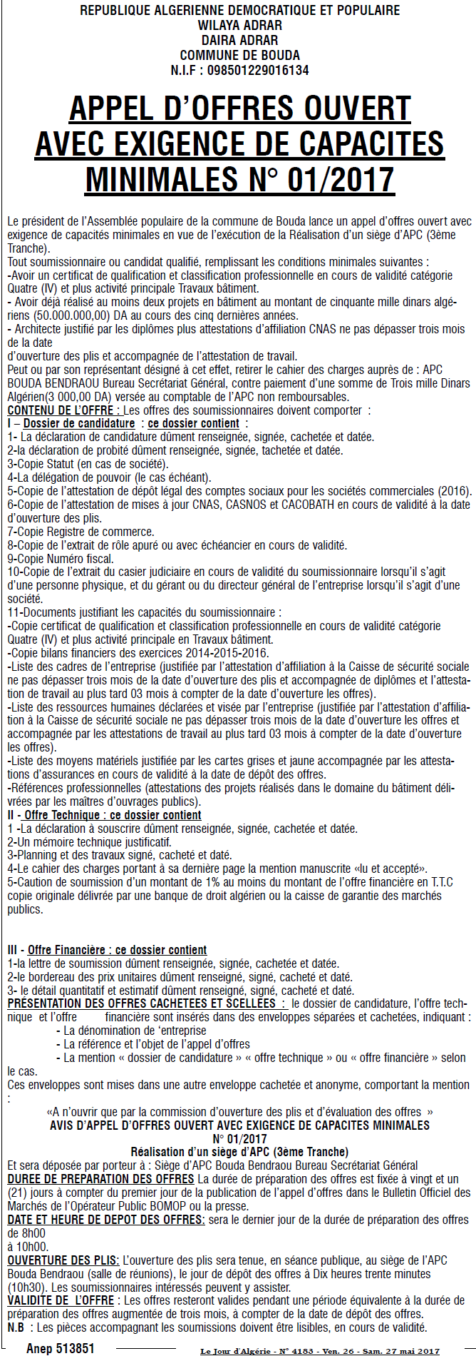 Le Jour d'Algérie