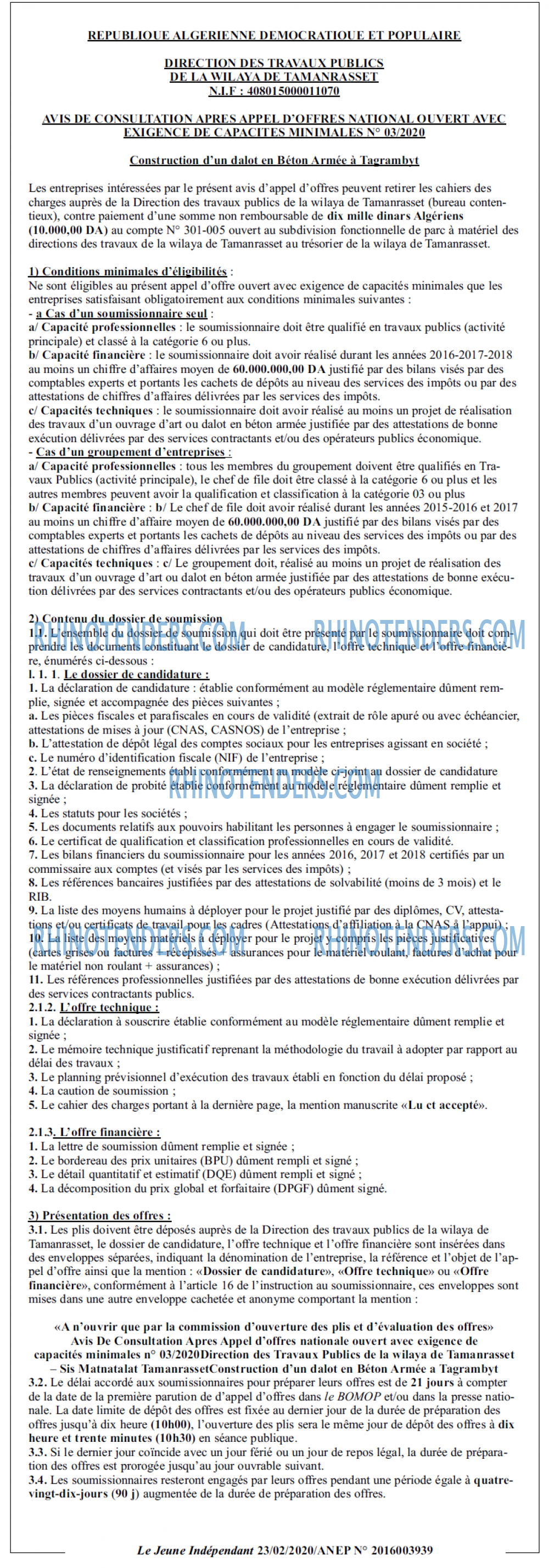 Jeune Independant