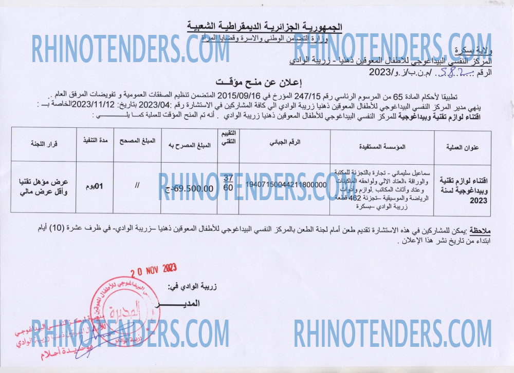 Rhinotenders