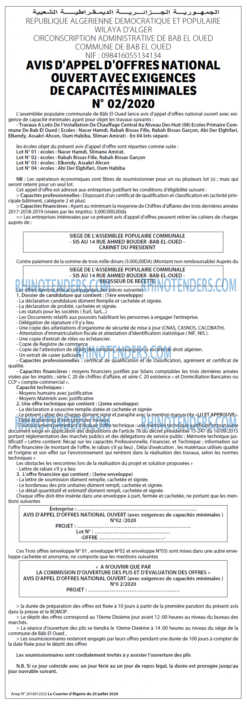 Le Courrier d'Algerie