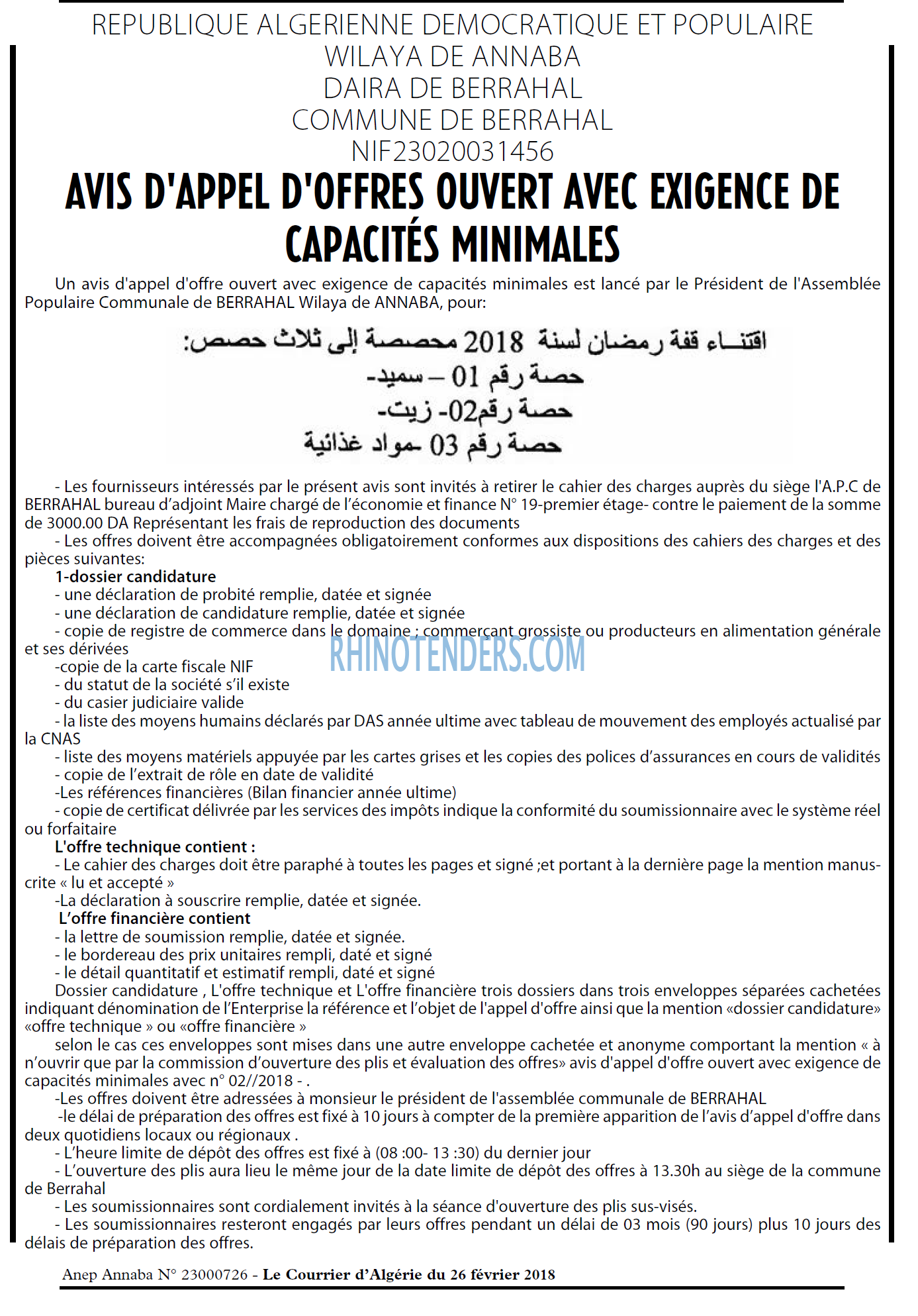 Le Courrier d'Algerie