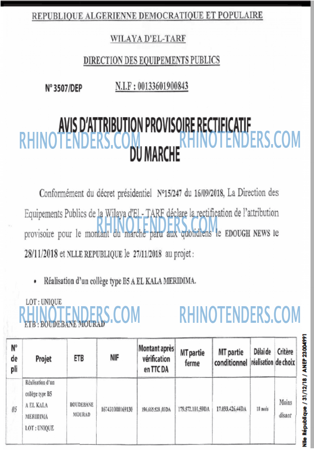 NOUVELLE REPUBLIQUE