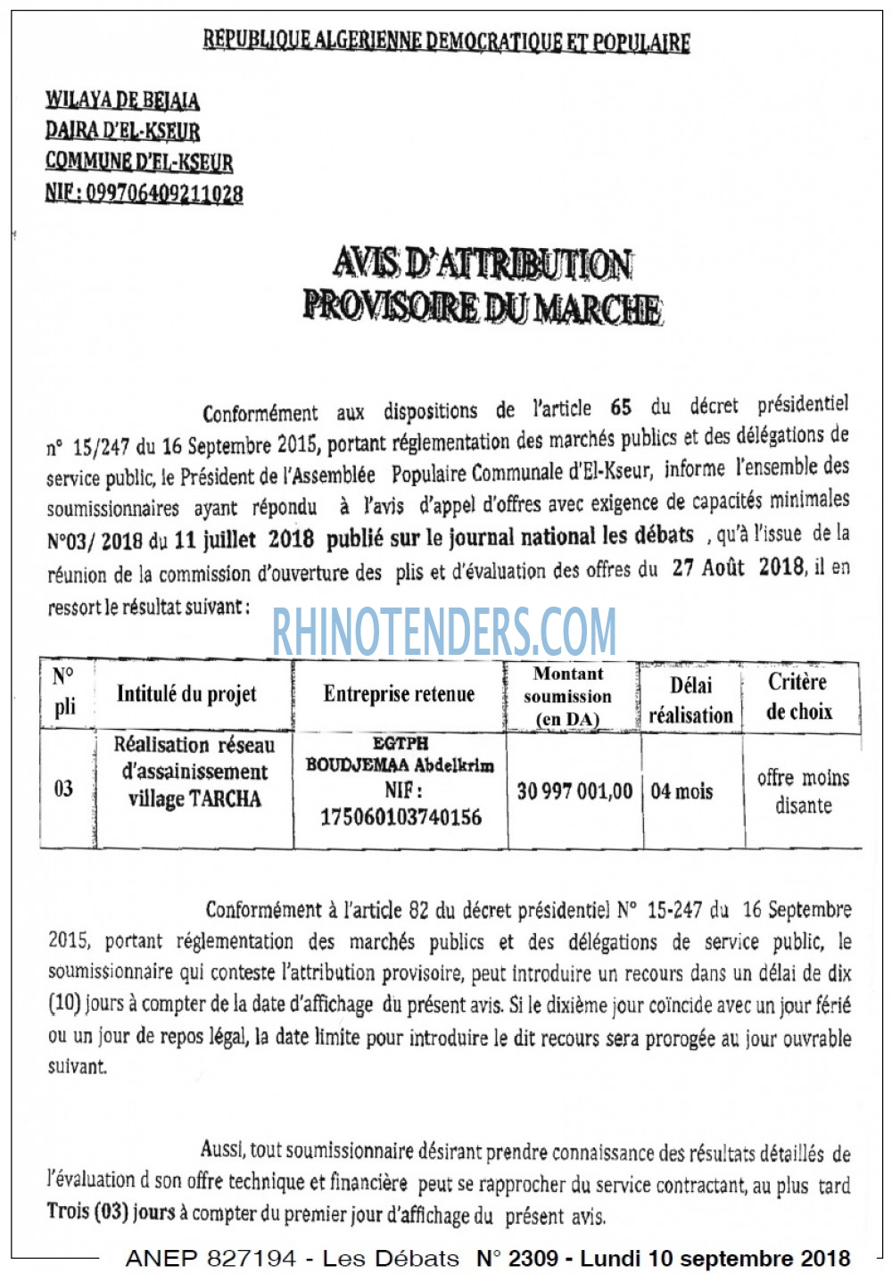 Les Debats