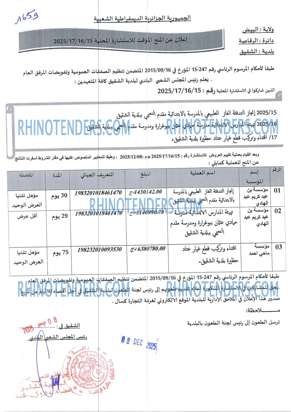 Rhinotenders