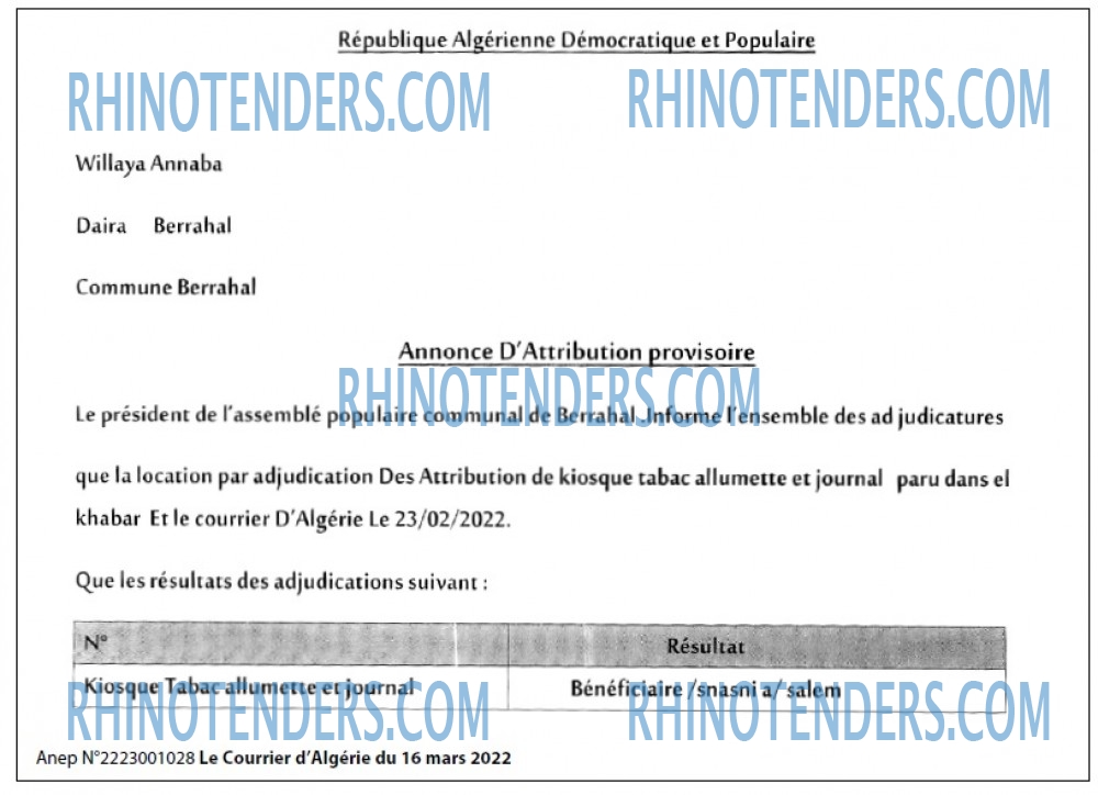 Le Courrier d'Algerie