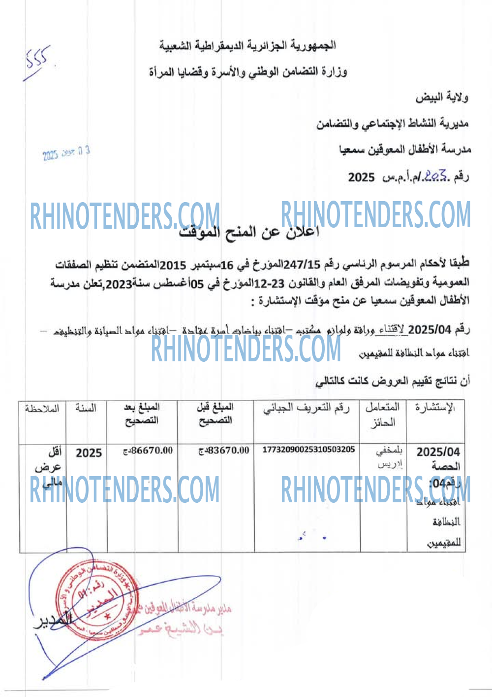 Rhinotenders