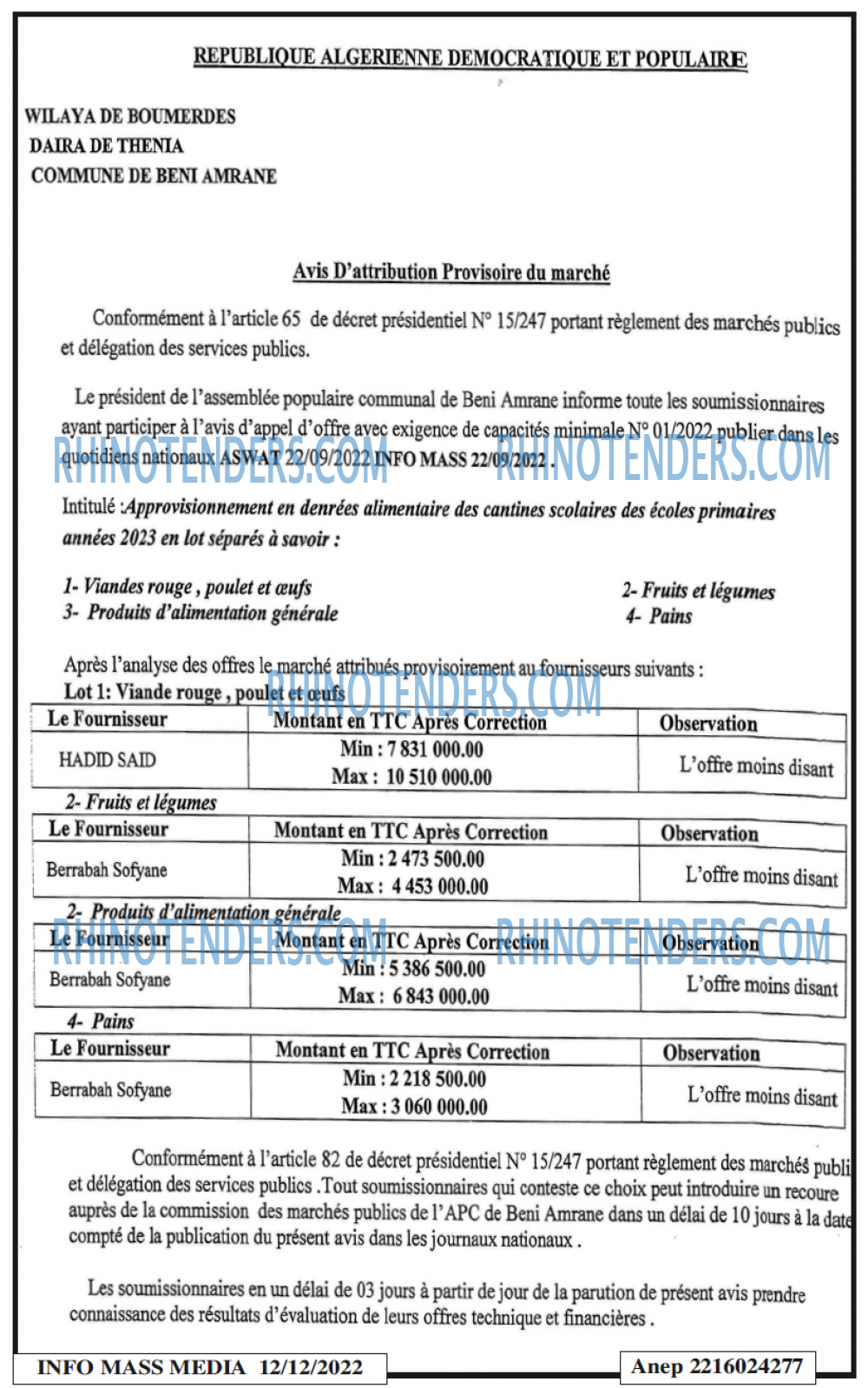 Infos Mass Media