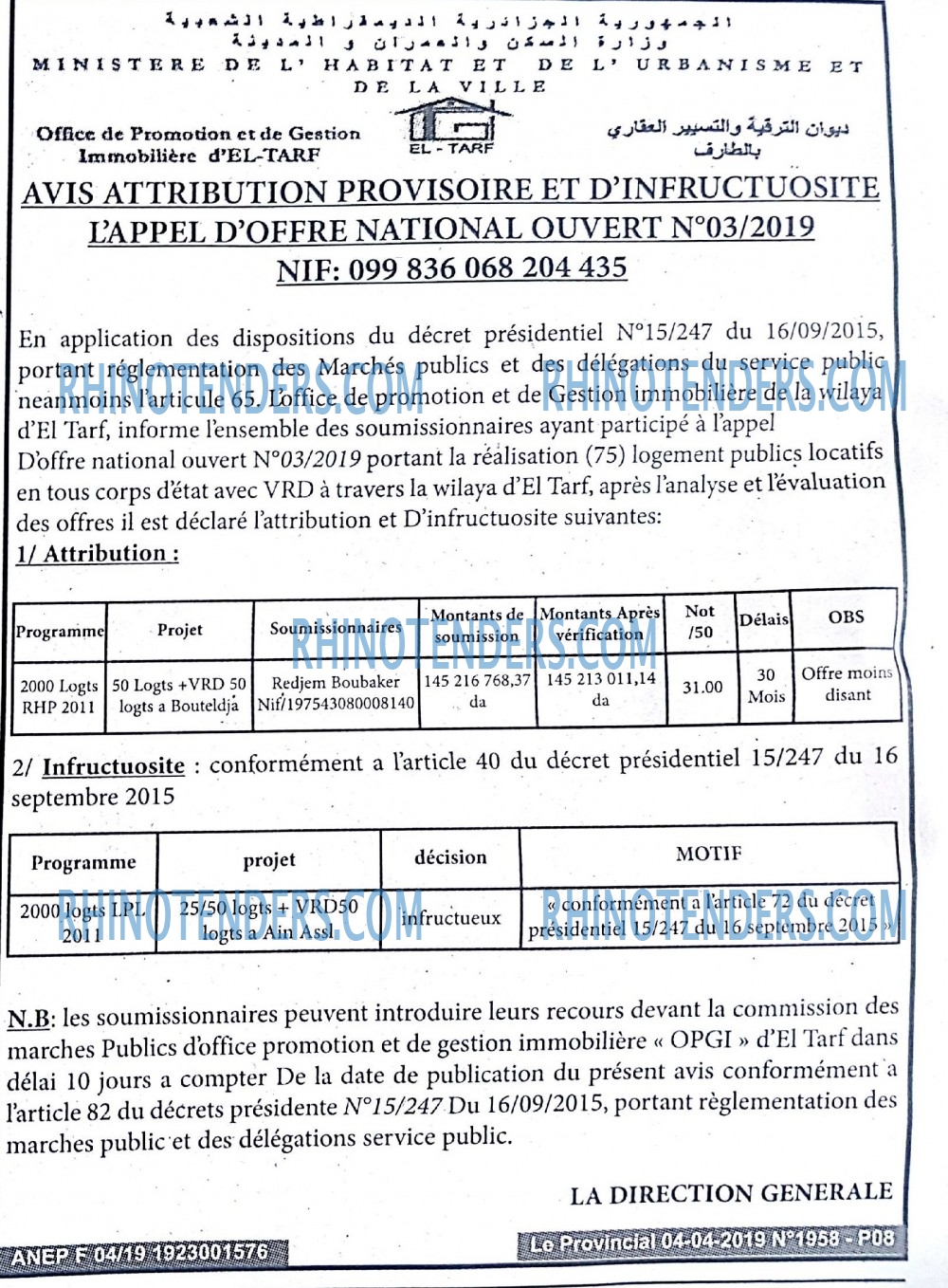 LE PROVINCIAL