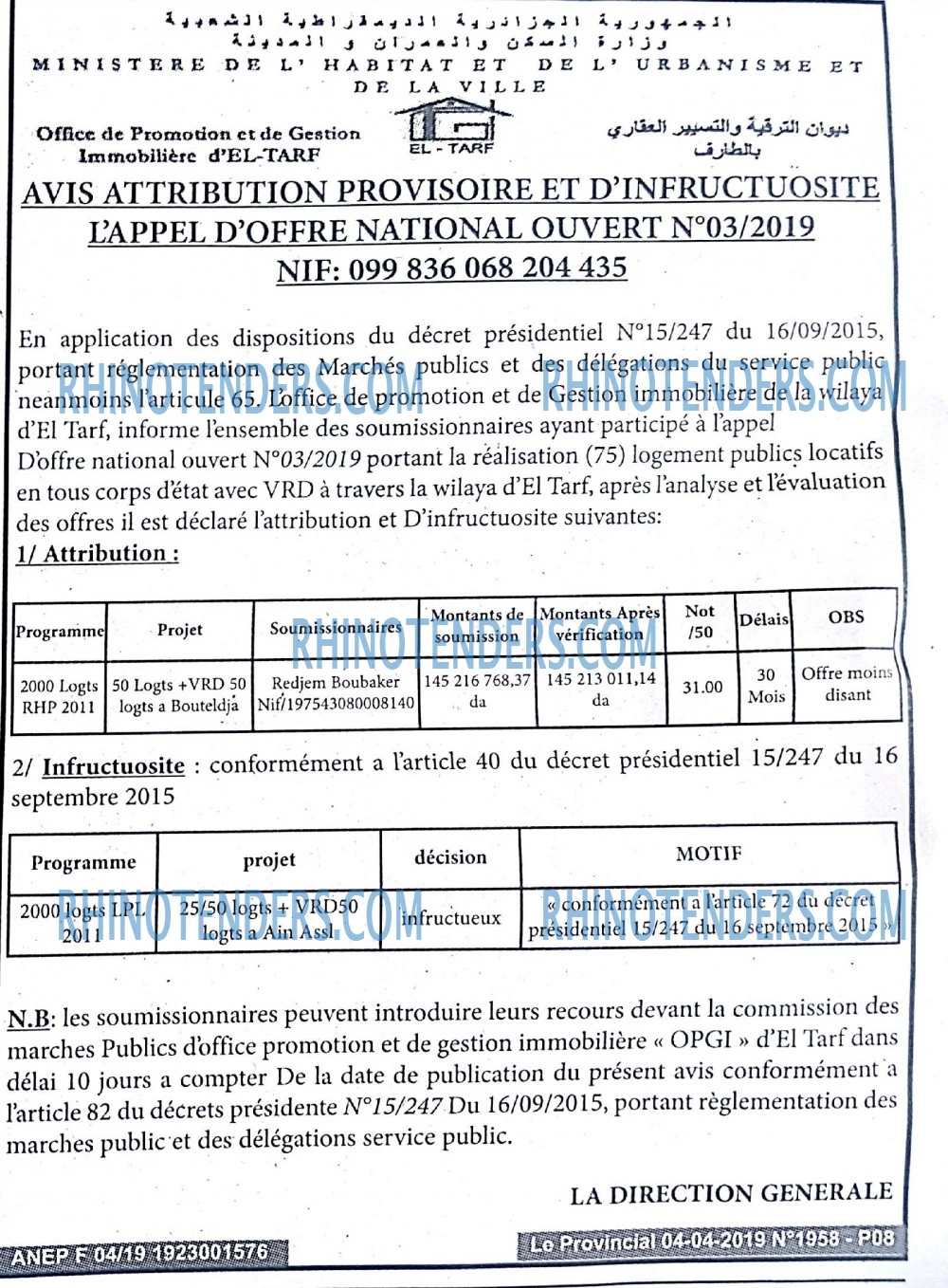 LE PROVINCIAL
