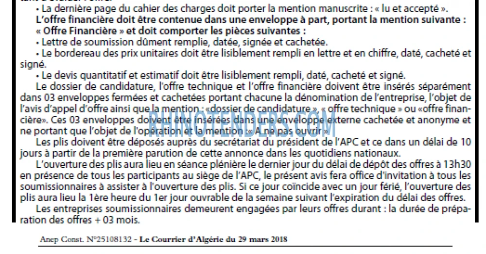 Le Courrier d'Algerie