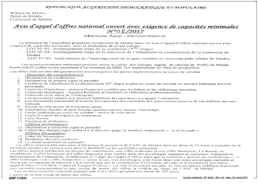 Le Jour d'Algérie