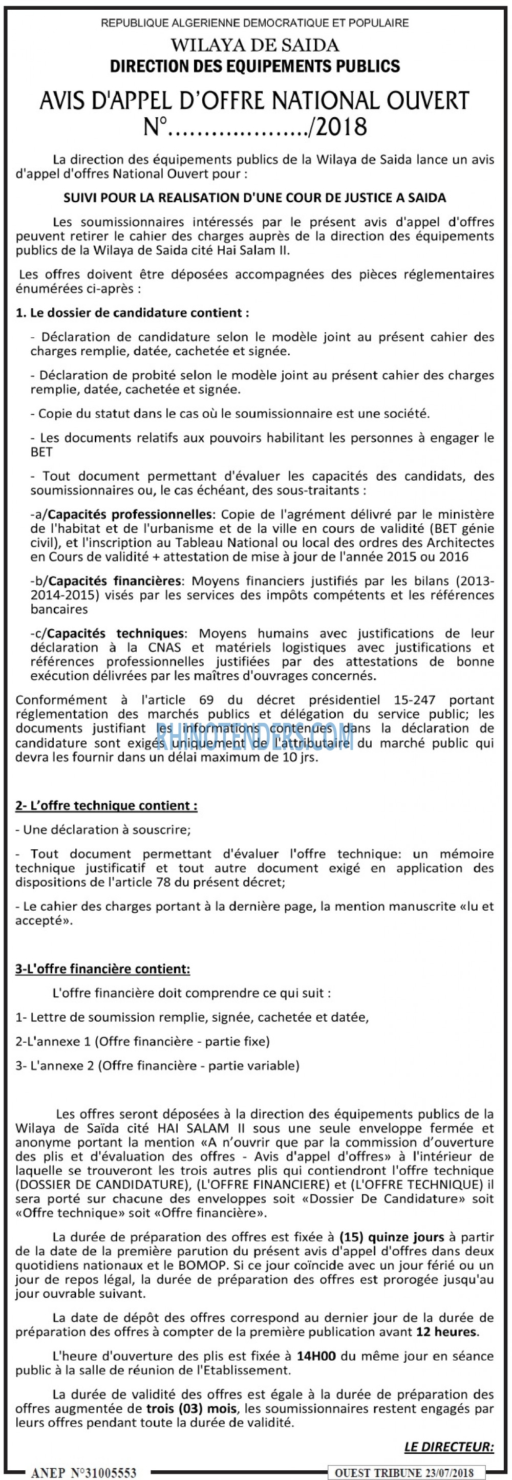 ouest TRIBUNE