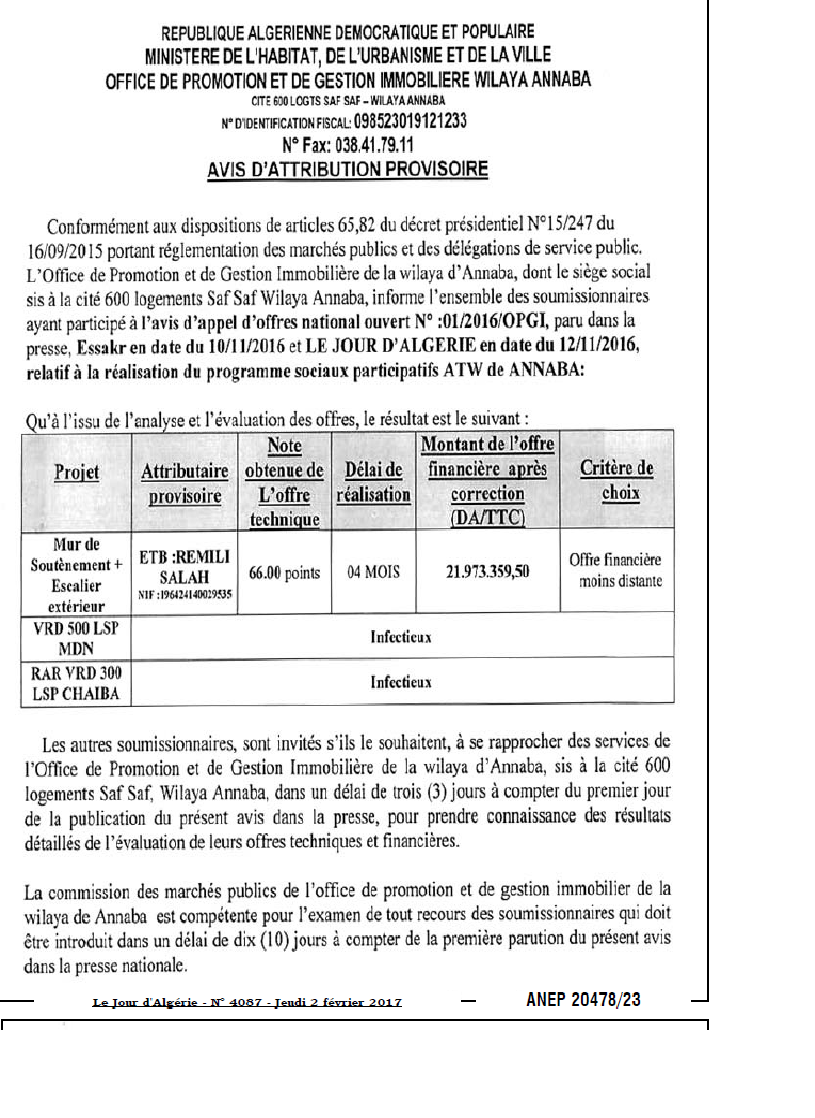 Le Jour d'Algérie