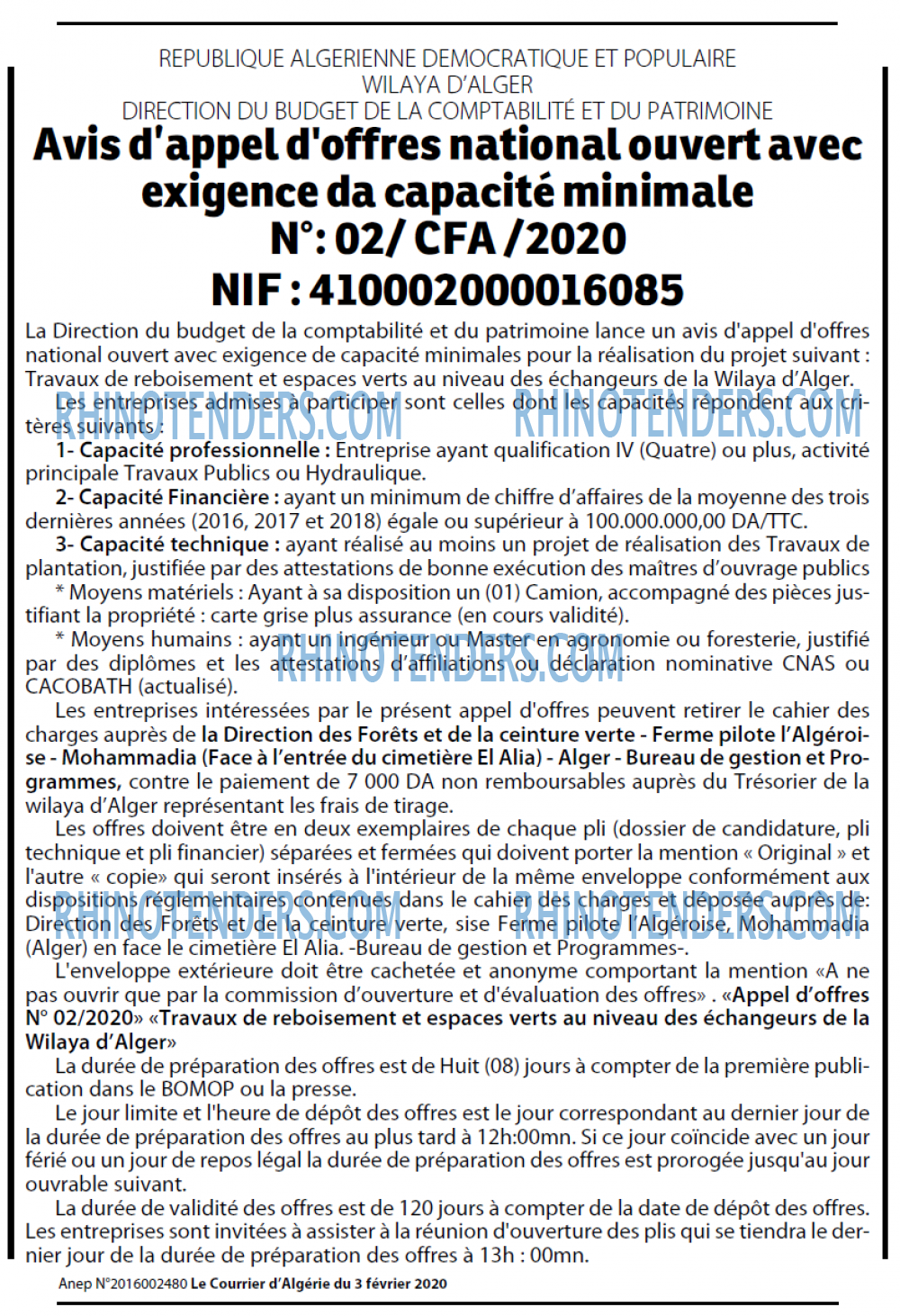 Le Courrier d'Algerie