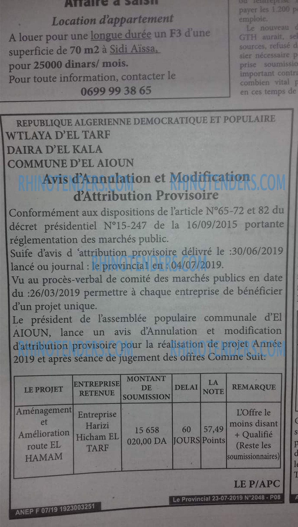 LE PROVINCIAL