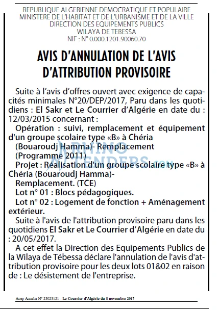 Le Courrier d'Algerie