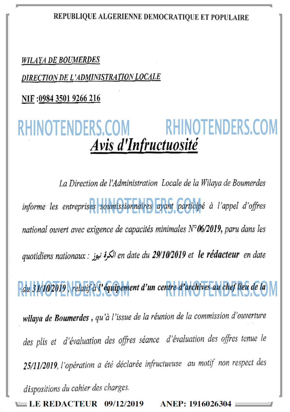 LE REDACTEUR